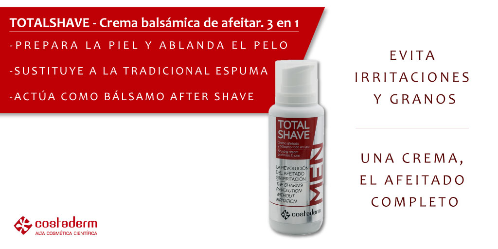 costaderm_'s tweet photo. Crema balsámica de afeitar. 

Aplicas sobre la barba, ablanda el pelo y prepara la piel, afeitas con la cuchilla de forma habitual, incluso a contrapelo. y una vez acabado el afeitado, actúa como bálsamo after shave. 

Evita rojeces y granos. 

Una crema, el afeitado completo. https://t.co/yHDhyWh5Jz