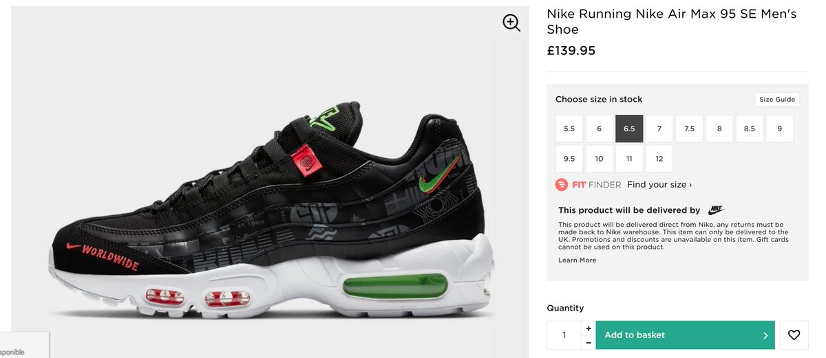 more_sneakers's tweet photo. AD: The Nike Air Max 95 SE 'Worldwide Pack' Black is now available via JD Sports UK
=> https://t.co/ndqzjTONLu https://t.co/LcOa0WLmgl