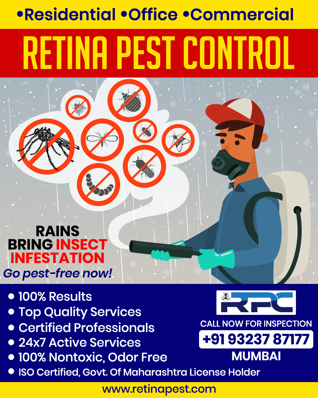 Retina Pest Control on Twitter "If you want to have the happiest monsoon; then make sure your