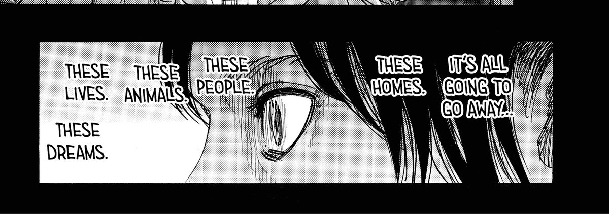 Eren doesn't think of anyone as animals, he even calls them people in this chapter. Even thinks what his mother would think of him in this moment. Eren even acknowledges he's much worse than Reiner. (Its the bare minimum but still worth pointing out)