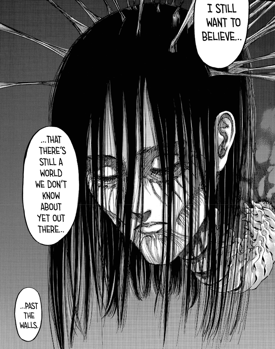 Think of it as there's like 10% part of him that's working against both himself, his destiny and Ymir to stop all this.