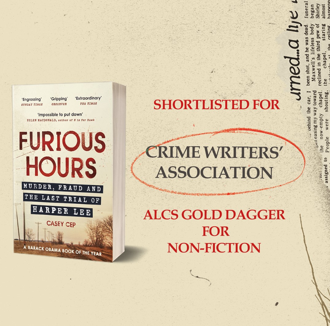 HutchHeinemann's tweet photo. ‘Furious Hours’ has been shortlisted for The Crime Writers’ Association ALCS Gold Dagger for Non-Fiction.
Please join us in wishing @cncep a huge congratulations on this wonderful work! #CWA #crimewritersassociation #truecrime #furioushours https://t.co/2GDlTBzh2n