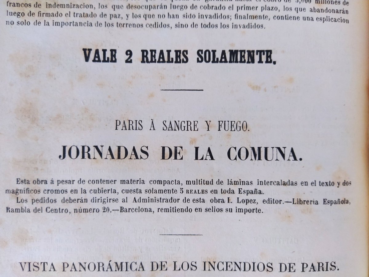 Today I turn 37 🥳 Look at this outstanding present I got. A book by Luis Carreras about the Paris Commune and the repression, printed in 1871 soon after its collapse.