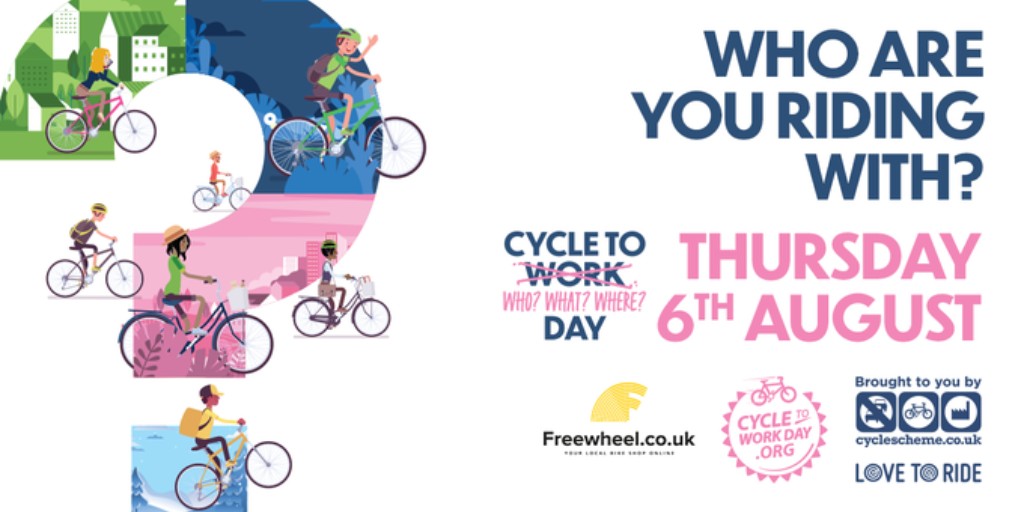 We love this...whether you're working from your kitchen, bedroom, living room or basement, you can still take part. Cycle ANYWHERE, with ANYONE and for ANY REASON this #CycletoWorkDay.
