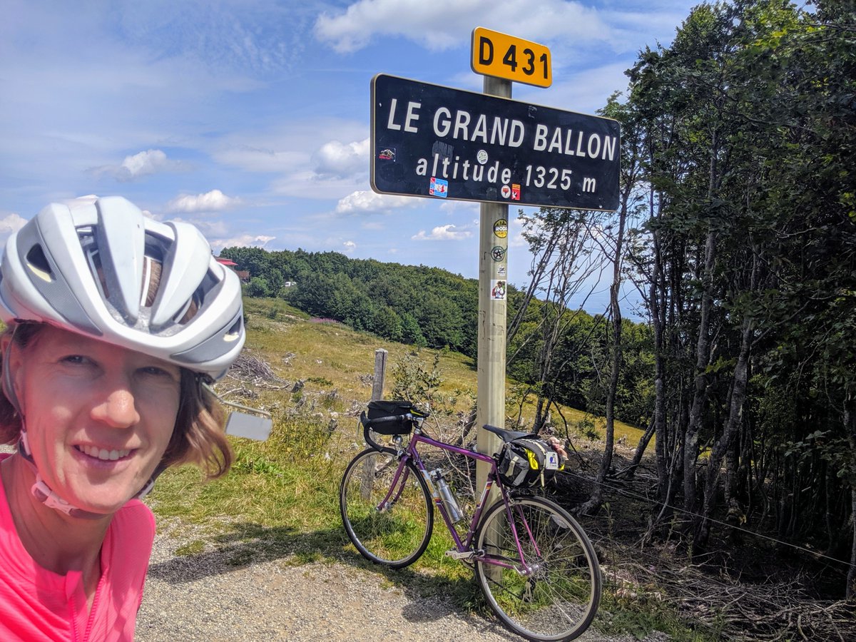 StacyKTweets's tweet photo. #Thistimelastyear Day 33 of 35 - 100 Cols Tocht - World's Toughest Bike Tour w @SuperFly508 unsupported! 53 miles & 5000' - Climbed Col du Grand Ballon to Munster avec les Cigones in Vosges Mountains! #cyclotour #100Cols #CentCols https://t.co/n8L0JR2LWx https://t.co/NrWRT2Oi5Y https://t.co/udGVyKJXfy