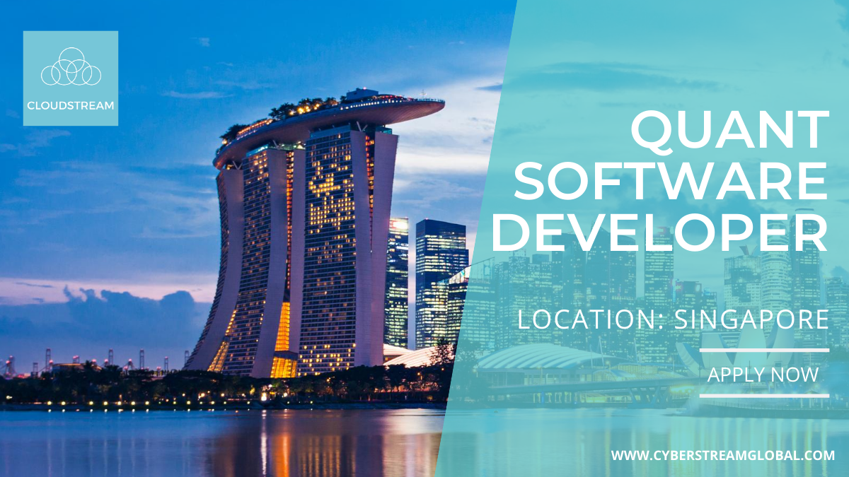 XcedeGroup's tweet photo. We are looking for a Quant Software Developer to develop algorithmic trading strategies and advise the technology builds. For more information and to apply: https://t.co/2hyPX2lqPb #JobStream #SoftwareDeveloper #SingaporeJobs https://t.co/GiDum4ITbd
