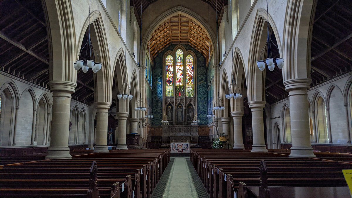 The walk was worth it. Even during a plague, St George's, Jesmond shines with melodramatic beauty. Built in the mid to late 1800's, she embodies the style and ambition of this booming northern city during the Victorian era. Look at those carvings! That glass! That roof!