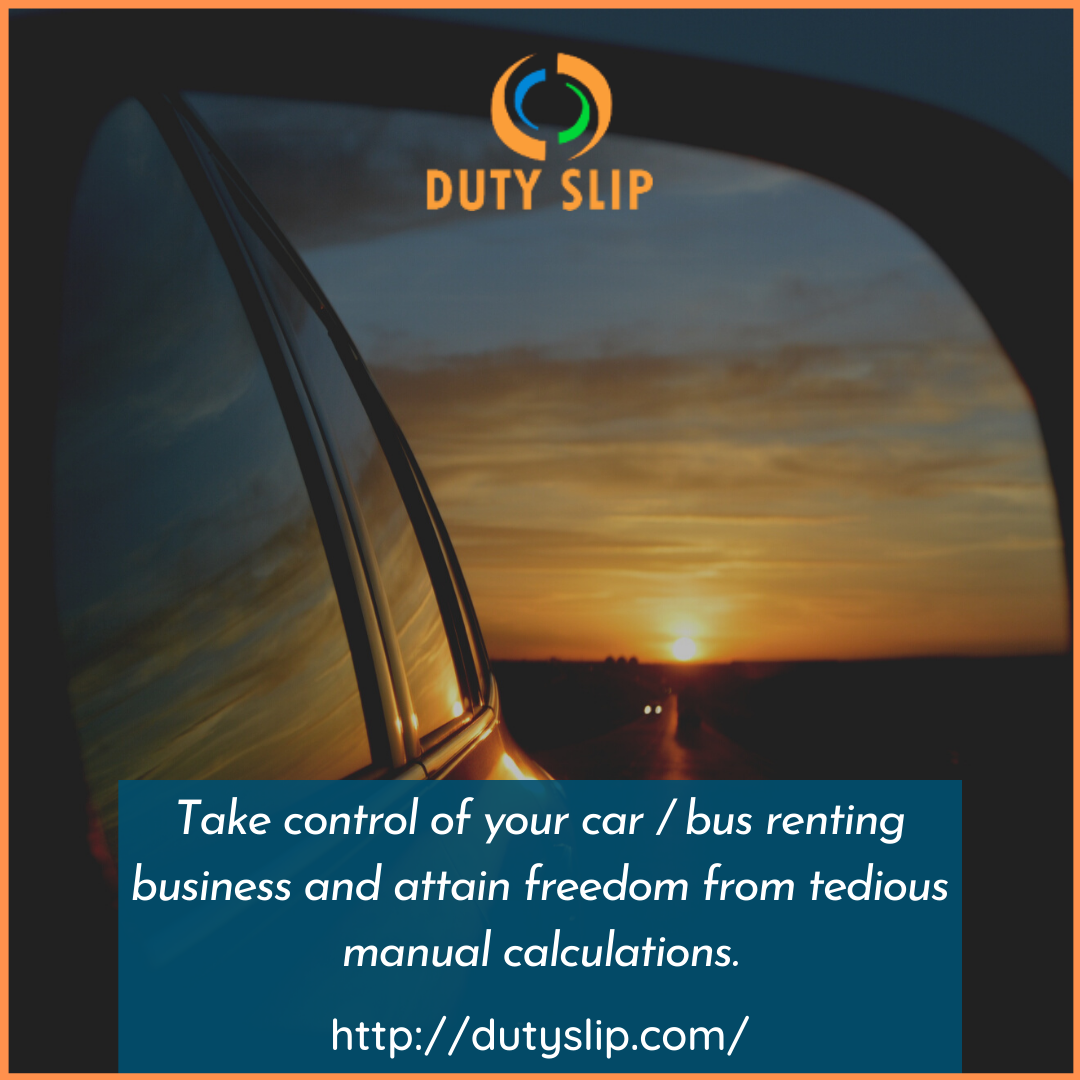 DutySlip's tweet photo. Get the powerful features of car / bus renting business option available in industries. Take control of your car /bus renting business and attain freedom from tedious manual calculations.

#DutySlip #CarRentals #CarRentingSoftware #carRentingBusiness #dutyslipexecution https://t.co/K58nq4qy2v