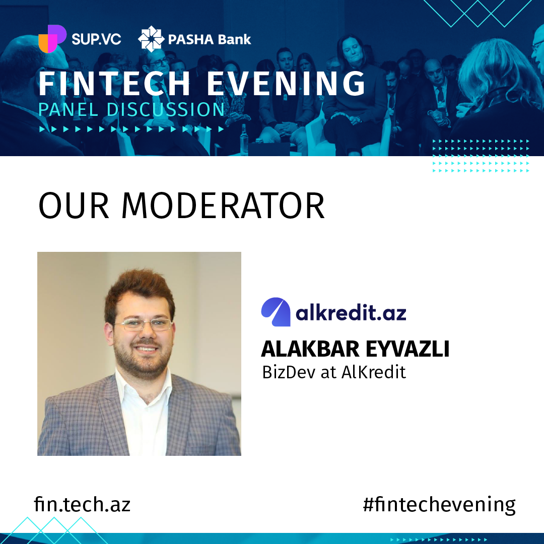 sup_vc's tweet photo. One of our moderators is Alakbar Eyvazli, Director of Marketing at Rabitabank OJSC. 

International Fintech Evening - event details:
📆 Date: 7 August 2020, 19:00
📮 Registration: https://t.co/RW6ff6Zz0W

#SUPVC #fintech #fintechevening #fintechbaku🇦🇿 https://t.co/rlAuYbc5zp