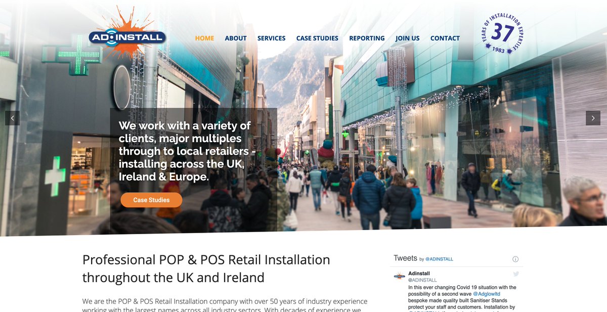 ADINSTALL's tweet photo. Phase one of our refreshed website @ADINSTALL is live. More content and project case studies coming soon. UK and Ireland retail installation specialists for over 37 years working with top brands and major multiples. https://t.co/YJRjvLGX6d #retailinstallation #backtowork https://t.co/KORvgq0XYv
