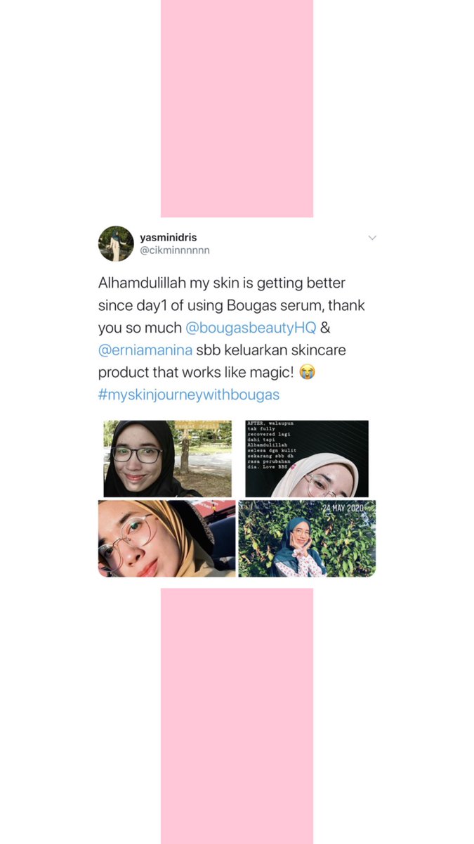 Harap2 yang this thread dapat membantu everyone out there yg mungkin still new to skincare products/ routine okay!Sambil2 tu, bolehlah jenguk2 IG sy  https://www.instagram.com/nadias.bougas.shop/ kalau berminat dengan Bougas Beauty! Kita dah ada banyak positive review from our customers tau!