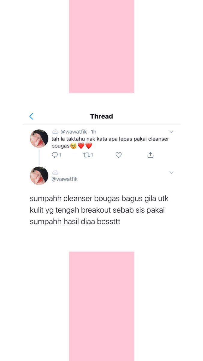 Harap2 yang this thread dapat membantu everyone out there yg mungkin still new to skincare products/ routine okay!Sambil2 tu, bolehlah jenguk2 IG sy  https://www.instagram.com/nadias.bougas.shop/ kalau berminat dengan Bougas Beauty! Kita dah ada banyak positive review from our customers tau!