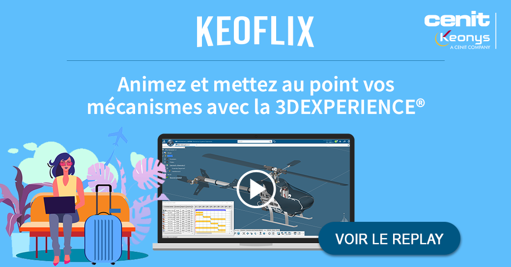 KeonysPLM's tweet photo. Mécanismes complexes ? Scénarios dynamiques ? Contacts intermittents ? Venez découvrir la #cinématique dans la 3DEXPERIENCE® dans notre webinaire "Animez et mettez au point vos mécanismes avec la 3DEXPERIENCE®" : https://t.co/ExuvqSqvRy #KEOFLIX #simulation #3DEXPERIENCE https://t.co/hLmcZM9TMc