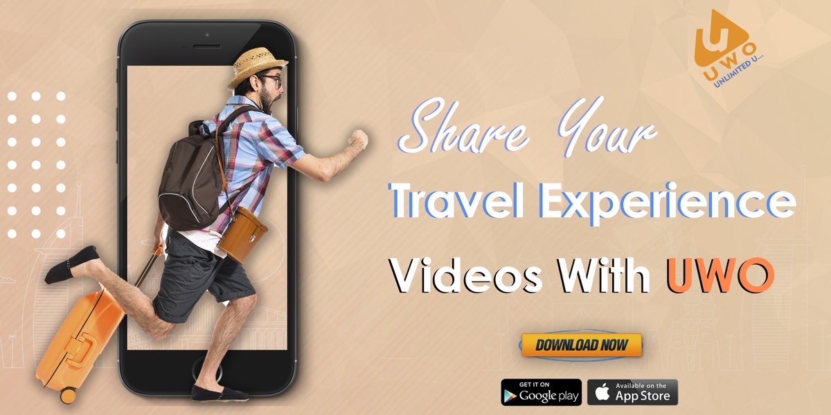 SharmaNiharik10's tweet photo. Travelling leaves you Speechless , Than it turns you in to a Story Teller…
Be a story teller only on UWO most amazing short video creation App #traveling #UwoForFUn #UwoForEntertainment #Unlimitedu
Download Now https://t.co/kIDtHznYym https://t.co/9NxOBQRkeo