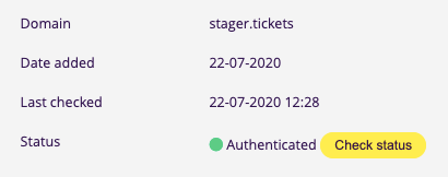 Door je eigen email domein te verifiëren geef je Stager actieve toestemming om in jouw naam te mailen. Dit betekent dat ontvangers de mails als betrouwbaarder zien er deze dus niet meer in de SPAM terechtkomen.
Lees meer: intercom.help/stager/nl/arti…