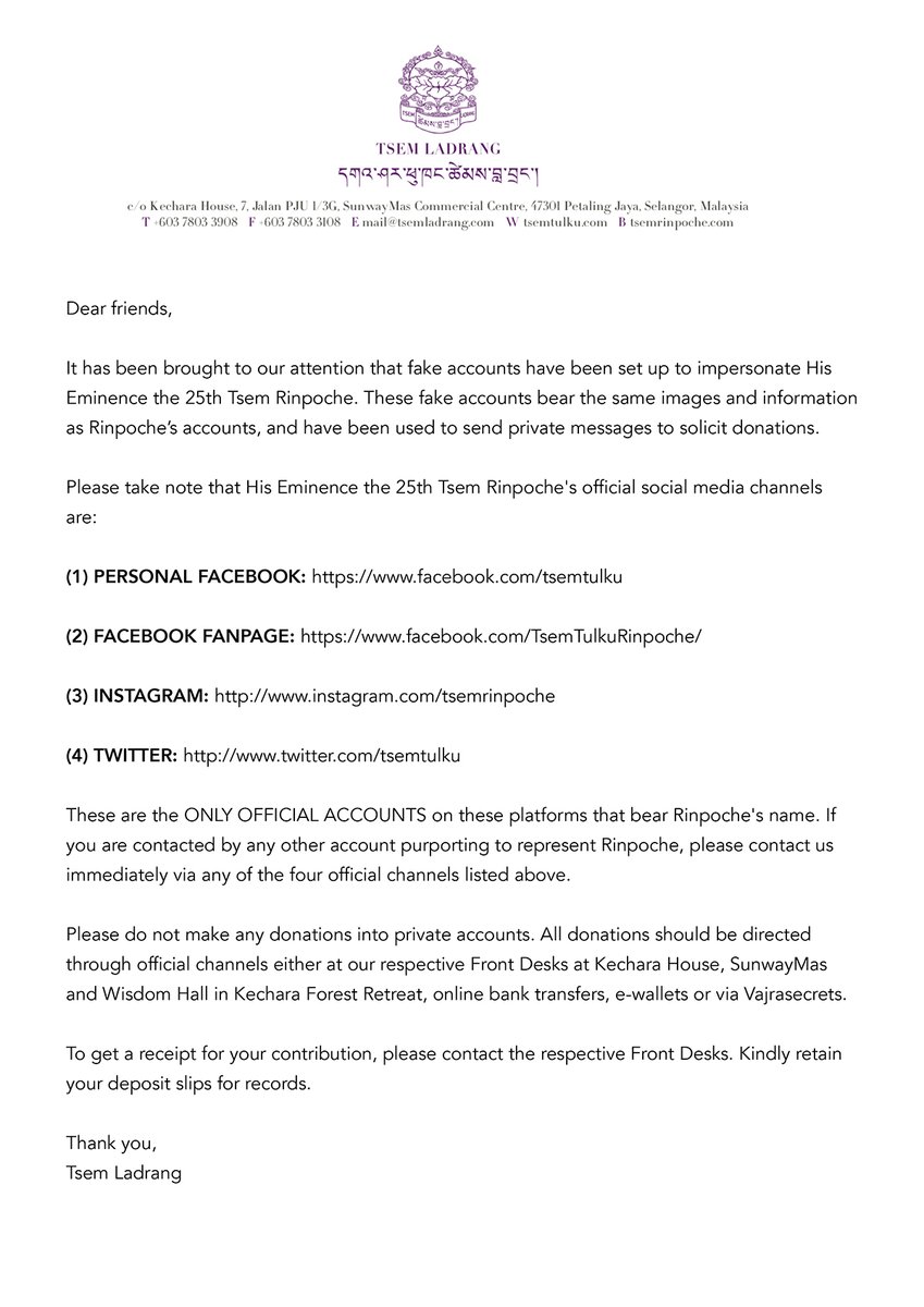 Tsem Tulku Rinpoche tweet media