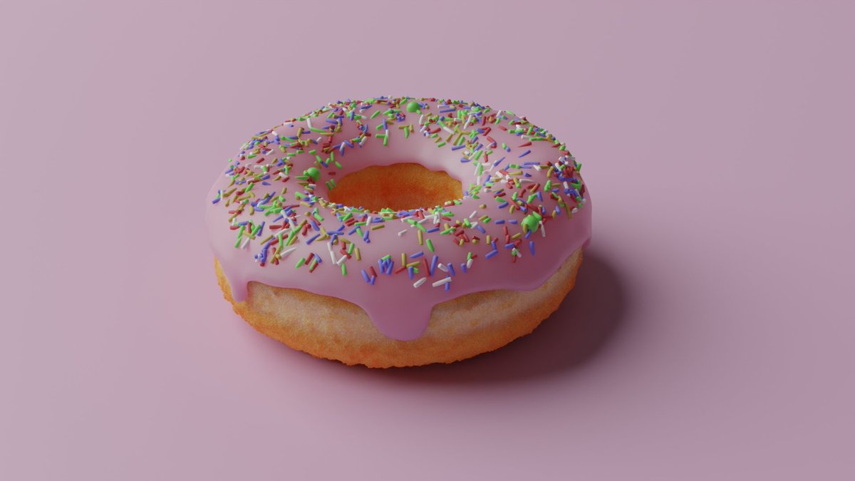 arts_way's tweet photo. Thank you so much for your helpful tutorials. It helps me a lot. @andrewpprice 
°
°
°
°
#3D #animation #Donut #3dart #3dmodeling #3Ddonut #huion #sweet #cream #yummy #food #soft #Fresh https://t.co/vtA3oy2esc