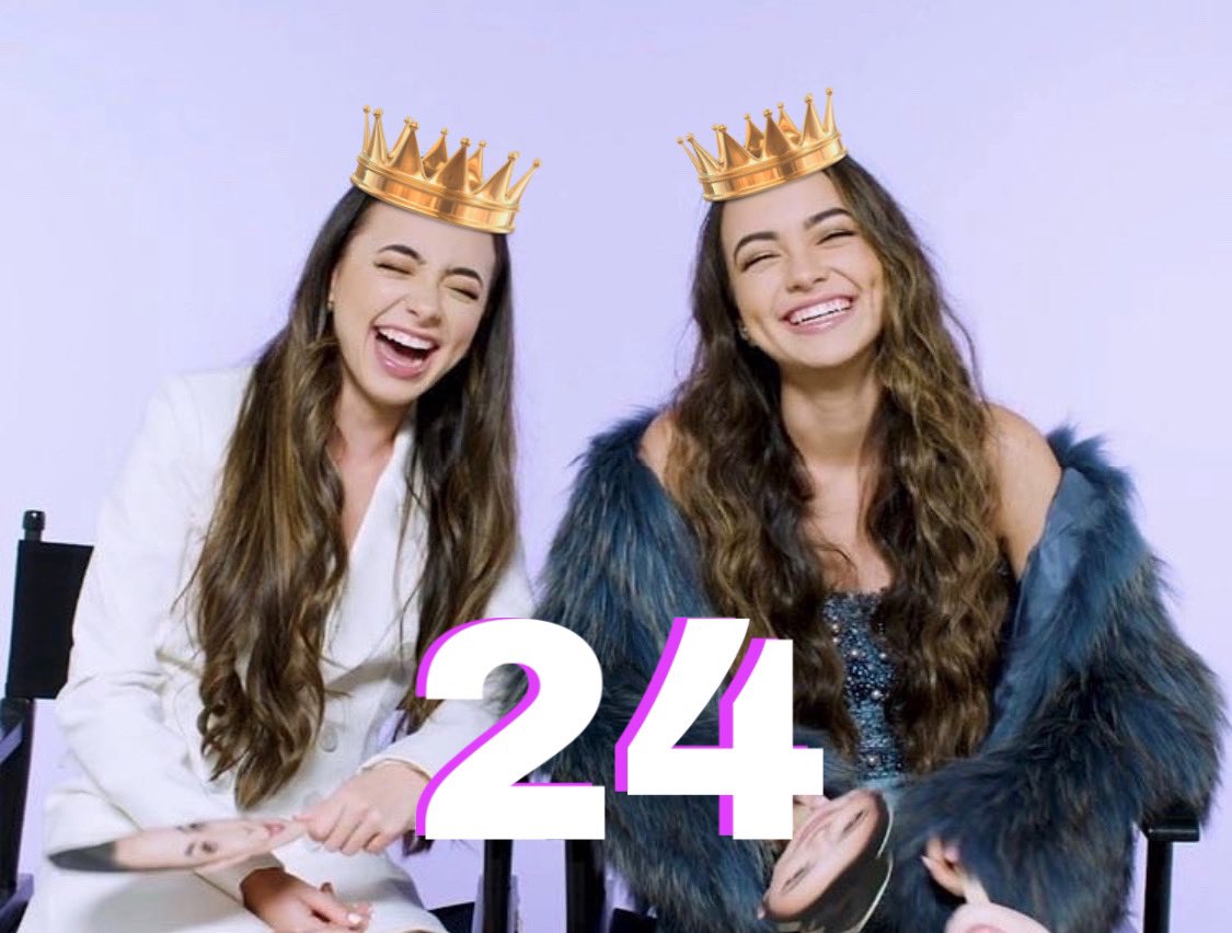 FanVvm's tweet image. Happy birthdays Roni and Nessa! Make sure you have an amazing day you deserve!! You always make me happy with your videos and keep it up🥳🥳❤️ Can’t believe you’re 24 already😂🥰 #merrelltwins24 #roniandnessa24 @VanessaMerrell @veronicamerrell @MerrellTwins