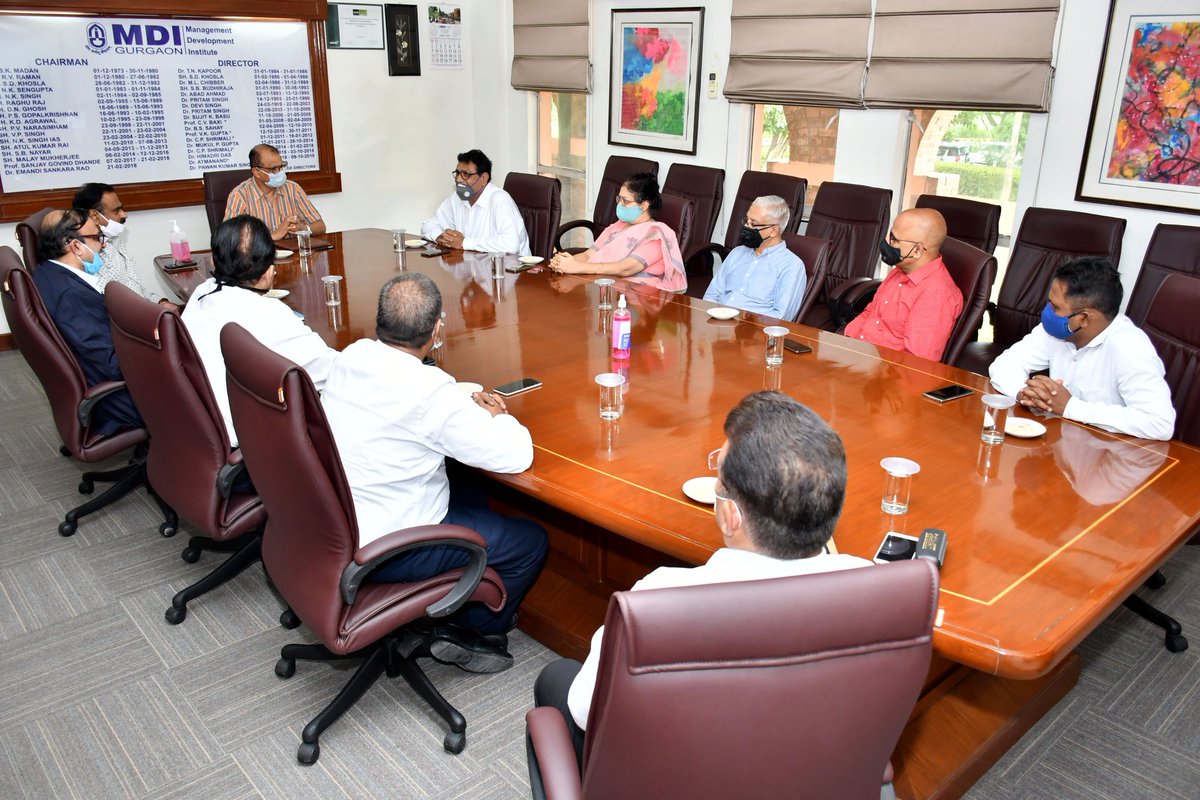 MDIGurgaon's tweet photo. #MDIGurgaon signed a Memorandum of Understanding (#MoU) on 5th August 2020 with Indian Aviation Academy (NIAMAR Society), a society registered under the Societies Act and a premier institute for Education, Training, and Research in Aviation.

#CampusLife #ManDevIan #Learning https://t.co/vQW1qVKX5N