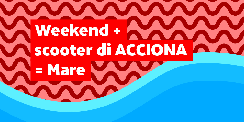Libera la tua agenda questo #weekend! Dal 7 al 10 Agosto i nostri #scooter ti portano a #Ostia.
Assicurati solo che lo scooter che hai prenotato abbia almeno il 75% di batteria, dobbiamo andare lontano!