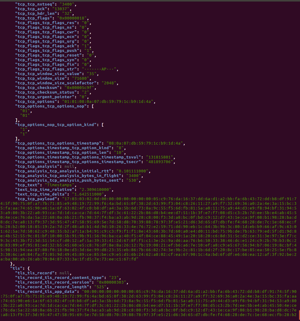 seguridadyredes's tweet photo. #tshark. Aprovechado las capacidades de #netsniff-ng
sudo netsniff-ng -ieth2 --prio-high --kernel-pull 100 -toutgoing --clrw -b1 -o - | tshark -r - -Tek | jq . https://t.co/JjSwZ1FIhJ