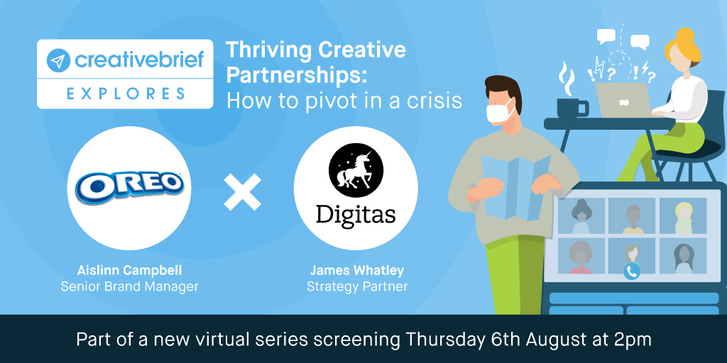 creativebrief's tweet photo. Today we're thinking about Oreos - and all in the name of creativity. Join us at 2pm when @nickykc will be speaking to @Whatleydude from @Digitas_UK and Aislinn Campbell from @OreoUki about the story behind #StayHomeStayPlayful https://t.co/7B1w6RrJ42 #CBexplores https://t.co/Ez2AI2ZOK9