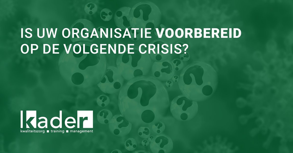 Kader_advies's tweet photo. Hoe aannemelijk achtte u een pandemie? Toch gebeurde het en nu moet uw organisatie onverwachts met de gevolgen leren omgaan. Hoe goed bent u voorbereid op de volgende #calamiteit? Lees hoe u grip krijgt op bedrijfsrisico’s: https://t.co/rgpoPtRXrC #crisis #continuiteit https://t.co/aFgWPrrpjk
