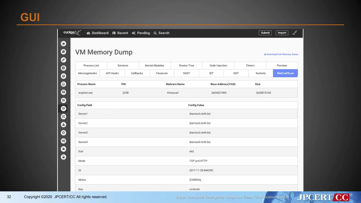 malwarelab_eu's tweet photo. Automatically extracting known Windows and Linux #malware's #config data - #MalConfScan for @cuckoosandbox, also as a @volatility plugin. By @jpcert_en
Demo Lab talk already available on @DEFCON media server
#DEFCONSafeMode #defcon28 #DFIR #BlueTeam
https://t.co/FpiDs9Wjqb https://t.co/YxVJyNIcA7
