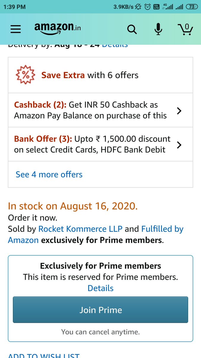 im_ashdeulkar's tweet photo. @OnePlus_IN you said on 6th August there is open sale of Nord and here I have to subscribe Amazon prime to buy Nord .....what scam is this ??? 👎👎👎👎👎 https://t.co/e8AzeCGZqu