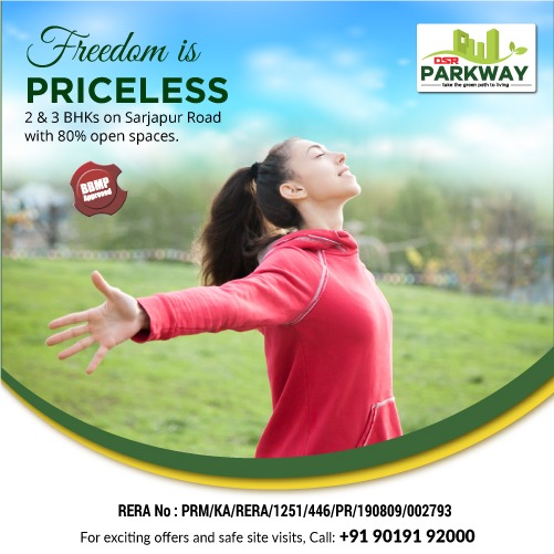 Dsr Infrastructure Choose Your Freedom With 2 3 Bhks On Sarjapura Road Enjoy 80 Open Spaces At Parkway Visit Us At T Co Hbdtem28pa Apartmentsonsarjapurroad Dsrinfrastructure
