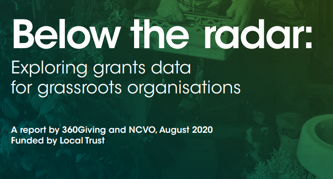Out today: We have produced a report with  @360Giving on below the radar organisations — grassroot organisations, networks and projects where there is no or little regulatory information available. Full report via  @LocalTrust:  http://bit.ly/33qdq0F  Summary thread below /1