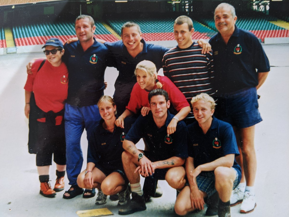 We have found this photo of our "Walk Around Wales 2000" project. This is the staff team who finished the 700 mile walk around Wales at the newly built Millennium Stadium! 20 years ago! Great to meet AM's and MPs along the way. One of the team is still with us today!