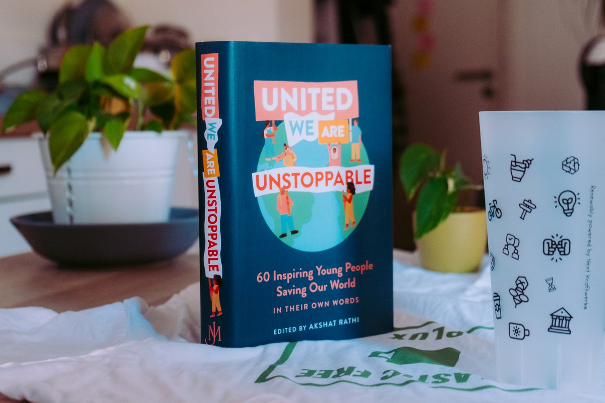 PlasticFreePlux's tweet image. We are honored to share our story in ‘United We Are Unstoppable’, which is launching today! 📖 60 stories of young people from all corners of the world who are trying to tackle environmental issues in their very own way.
Get a copy at: bit.ly/30vOrHd