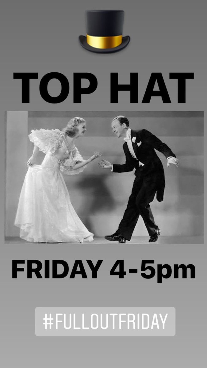 AshleyShowdance's tweet photo. FRIDAY 4-5pm #Fulloutfriday 🎩🌟 https://t.co/ekj7sv5cQl