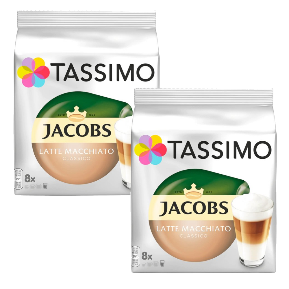 2x Tassimo Jacobs Latte Macchiato Classico 8 Capsules Coffee From Germany Ebay