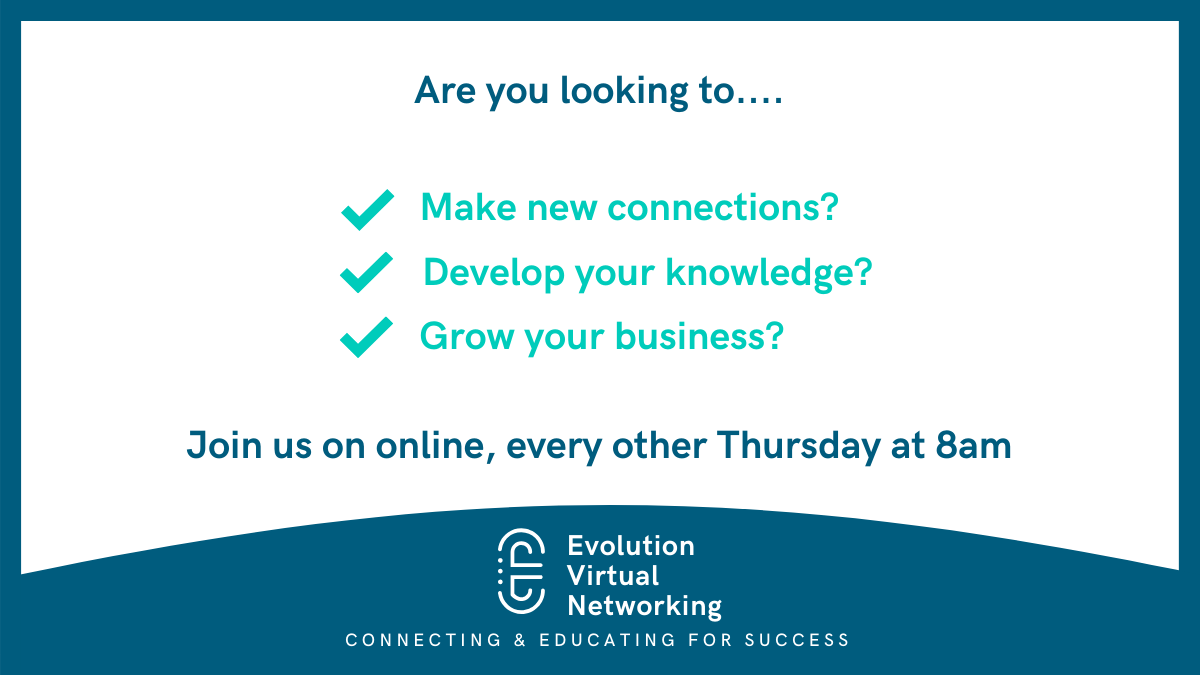 AccountsBeyond's tweet photo. If you are looking at growing your business and want to make new connections, come along to our FREE Virtual Networking event next Thursday, 13th August.

To find out more and book your FREE ticket visit https://t.co/5tT2LonN7L 

#virtualnetworking #evolutionvirtualnetworking https://t.co/USOWdQM6ak