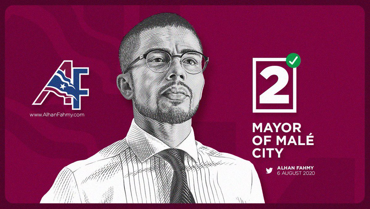 The_TeamAF's tweet photo. #VoteAlhan for #Mayor of Male’ City. ✔️ https://t.co/M1xt3kkhKV