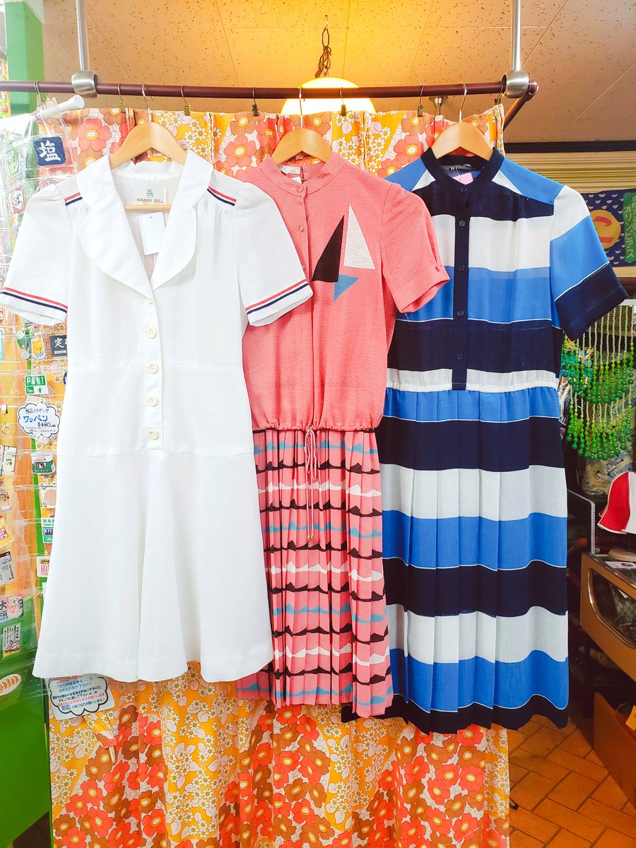 古着屋funnyface 東京都 田端 に移転しました ワンピースや他アイテム随時新入荷してます 夏といったらマリンテイスト 古着の定番ですね 涼しげな色合いでしかもカワイイのが多い オススメです 気になる商品ありましたらお気軽にお問い合わせ