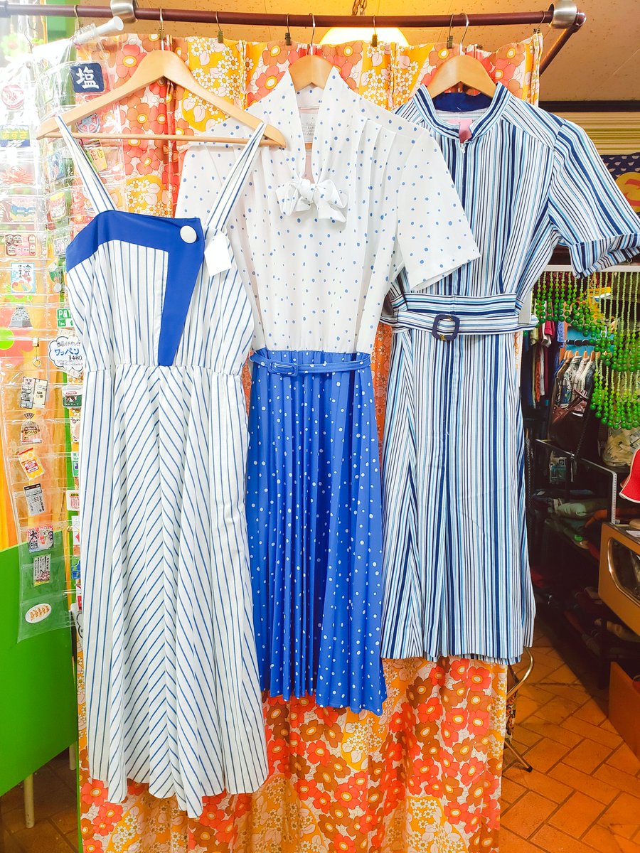 古着屋funnyface 東京都 田端 に移転しました ワンピースや他アイテム随時新入荷してます 夏といったらマリンテイスト 古着の定番ですね 涼しげな色合いでしかもカワイイのが多い オススメです 気になる商品ありましたらお気軽にお問い合わせ