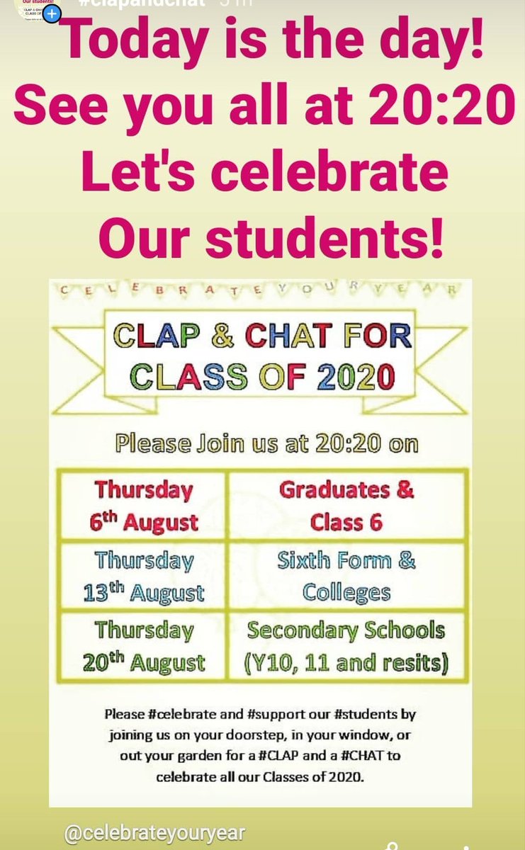#today is the day! See you all at 20:20 for a #clapandchat <a href="/ITVWales/">ITV Wales News</a> <a href="/NACUE/">NACUE</a> <a href="/BBCNews/">BBC News (UK)</a> <a href="/SkyNews/">Sky News</a> <a href="/BBCWalesNews/">BBC Wales News</a>  <a href="/itvnews/">ITV News</a> <a href="/Ruth_ITV/">Ruth_TV</a> <a href="/WyburnWayne/">WYBURN & WAYNE 🏴󠁧󠁢󠁷󠁬󠁳󠁿</a> @CapSouthWales