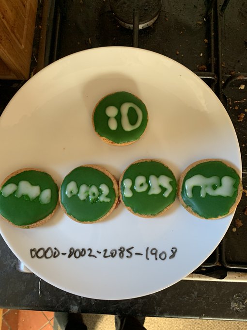 ORCID iD made out of iced biscuits
