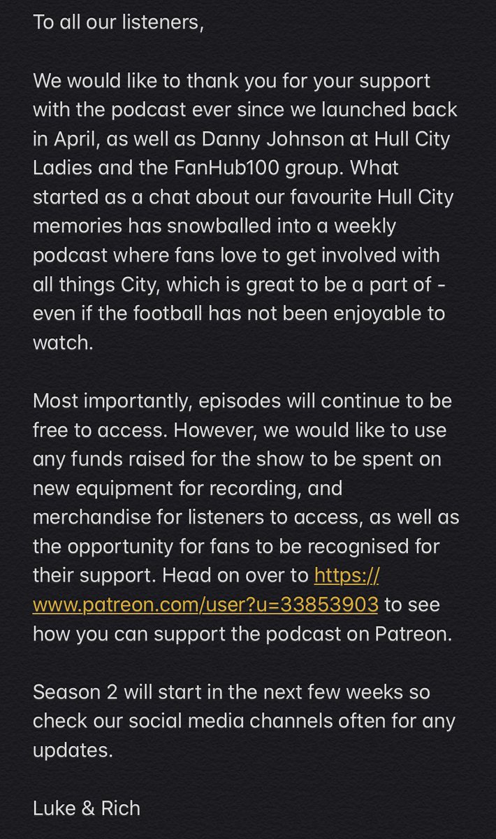 TigersBlah's tweet image. ANNOUNCEMENT!

Please read the message from hosts @lukeOT92 and @bigbadwalks about our newly launched @Patreon page. 

Go to patreon.com/user?u=33853903 for all the information. 

Message the account if there are any questions/suggestions!

Luke &amp;amp; Rich