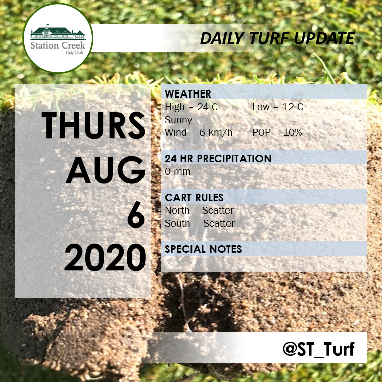 Station Creek Golf Club - Turf Department tweet media