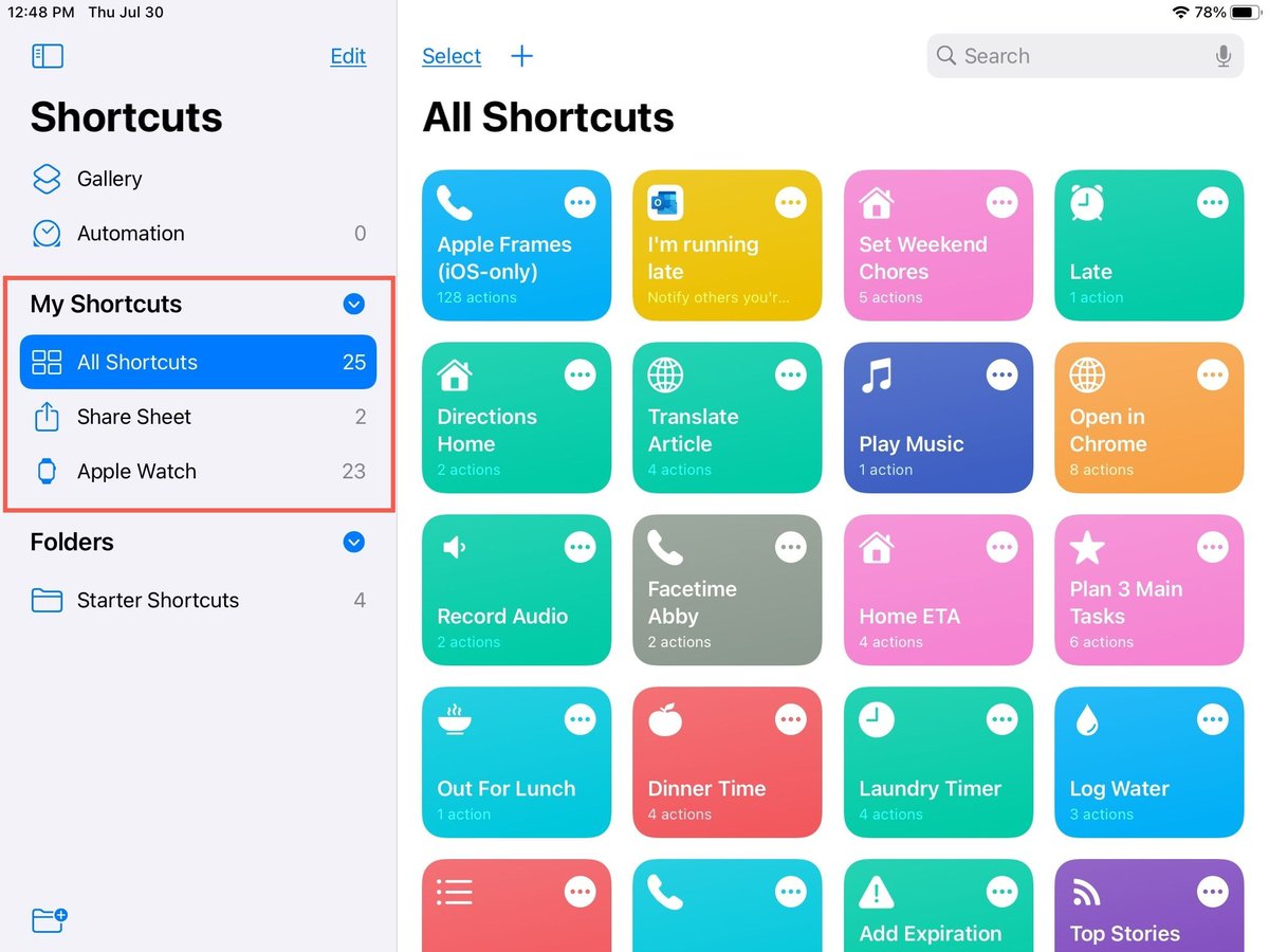 iDownloadBlog's tweet photo. For a terrific way to keep your #iOSautomation workflows organized, be sure to read our new #tutorial showing you how to create, edit and manage folders in #AppleShortcuts on #iOS14 and #iPadOS14 https://t.co/9JdQeJXTM3 https://t.co/XHS6XNmiiY