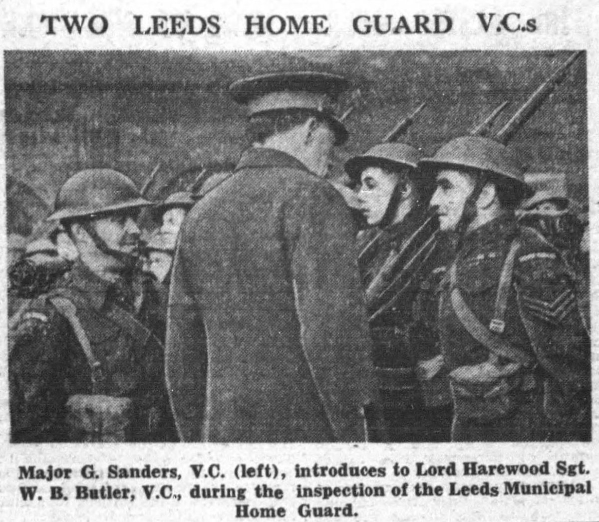 Yorkshire Evening Post 23 November 1942.Capt Wilf Edwards VC was not on parade.