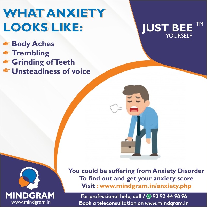 Mindgram1's tweet photo. When you feel anxious, your body goes on high alert, looking for possible danger and activating your fight or flight responses. 

For Professional Help ☎️ +91 93 92449896 or Visit 🌐 https://t.co/4aOEioApTZ

#Mindgram #DrMeghnaVarma #Psychotherapist #Psychiatrist #AnxietyDisorder https://t.co/8wBtaxrdEZ