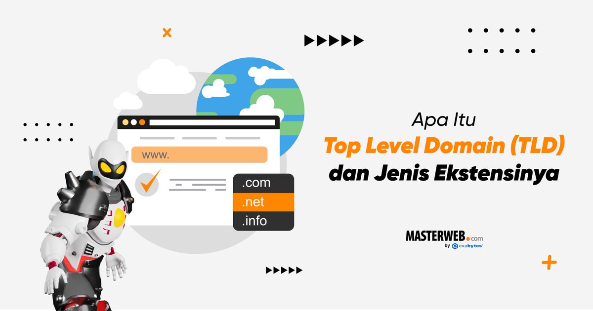 masterwebnet's tweet photo. #MWNers! Apa sih Top Level Domain (TLD) dan juga jenis-jenis ekstensinya? Mimin akan bahas selengkapnya disini nih: https://t.co/UVqTmubxGM
Tap Tap!
#topleveldomain #TLD #ekstensi #masterwebnetwork https://t.co/OBxky4xsHL