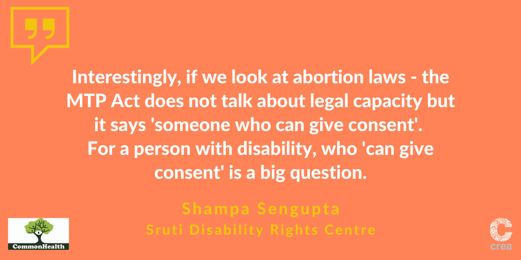 ThinkCREA's tweet photo. When talking abortion, women with disabilities #WWDs rarely are a part of the conversation.
Women with #disabilities are important stakeholders in this discussion because they too access #abortion services.
#SexDis #AbortionRights #MTP https://t.co/gFmOP5gcuE