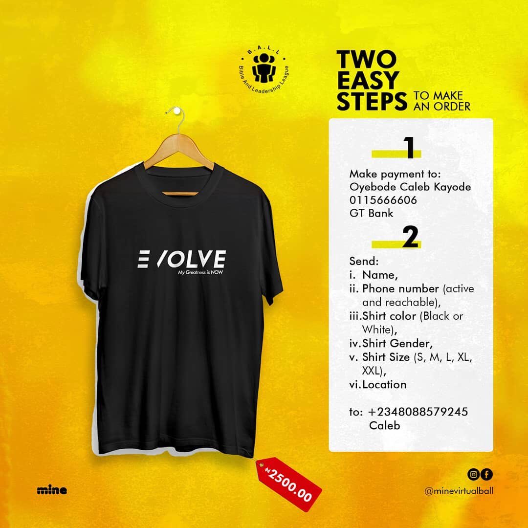 MINEministry's tweet photo. We will soon stop taking orders for EVOLVE shirts. Please order ASAP if it is on your mind to do so.
#minetm #ball2020 #evolve #teensministry #youthministry #thewealthyministry #shirts https://t.co/eZCgMcthmK