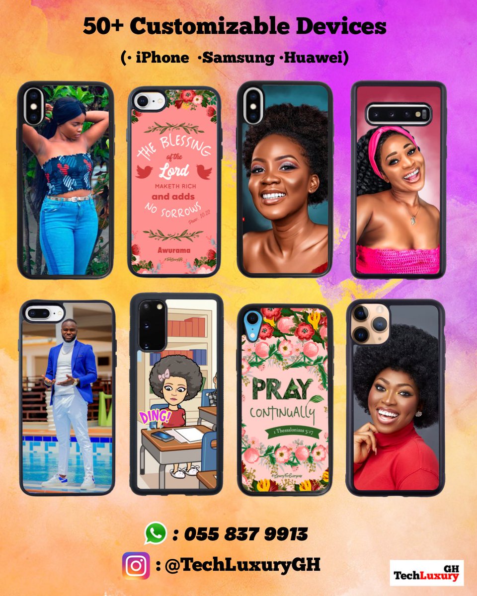 TechLuxuryGH's tweet image. Let Your Favorite Memories Stay With You Wherever You Go, In Vivid Color And  High Quality Detail. #CustomizedByTechLuxuryGH
(Follow our Instagram : @TechLuxuryGH for more)